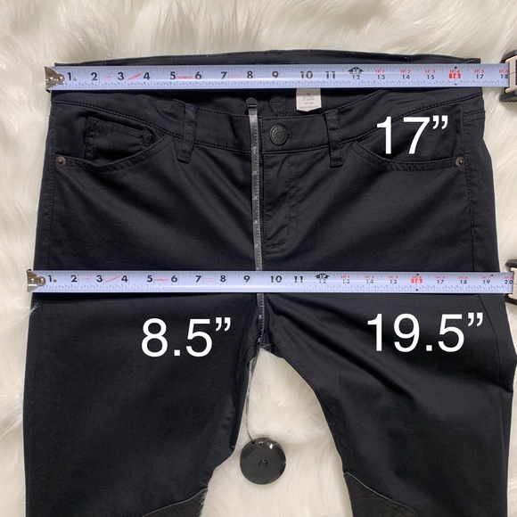 SOLD-J. Crew Riding Pants Leather & Zippered Black - Picture 7 of 8